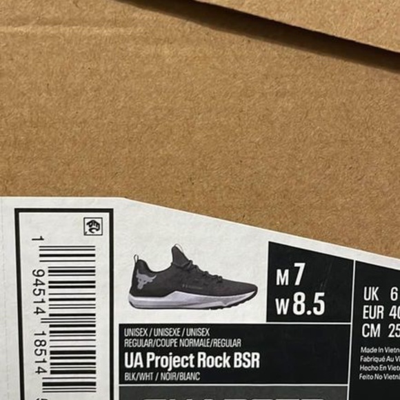 BRAND NEW under armour project rock shoes size men US 7.5 & US 8.5 - Picture 6 of 8